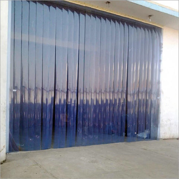Tirai Pvc Curtain - Blue Clear / 081310661188