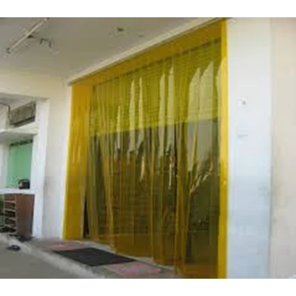 Tirai Pvc Curtain - Yellow Clear
