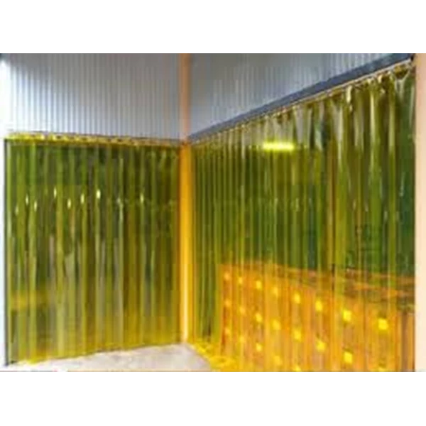 Tirai Pvc Curtain - Yellow Clear / 0813-1066-1188